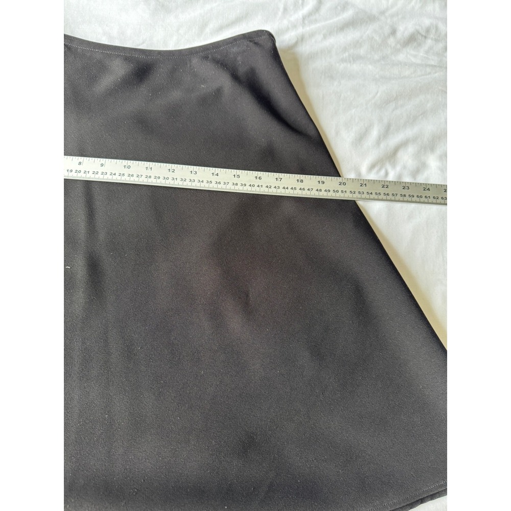 White House Black Market A-Line Knee Skirt Black 6 Minimalist Office Capsule - Picture 7 of 10